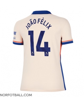 Billige Fotballdrakt Chelsea Joao Felix #14 Replika Bortedrakt Dame 2024-25 Kortermet